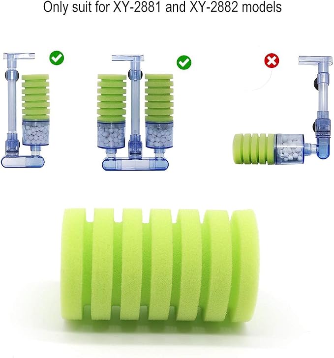 UPETTOOLS Aquarium Biochemical Sponge Filter, Ultra Quiet Aquarium Air Pump Bio - Image 3