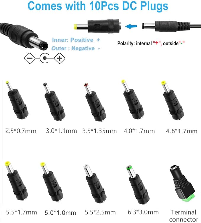 DC 24V 0.5A Switching Power Supply AC Adapter 100-240V 50-60Hz to dc 24Volt 0.5 - Image 3