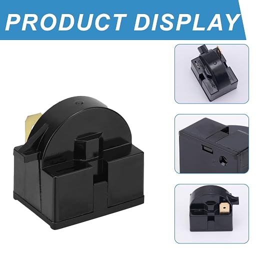 2pcs QP2-4.7 Starter Relay & 2pcs Overload Protector, Pin Refrigerator Starter - Image 4