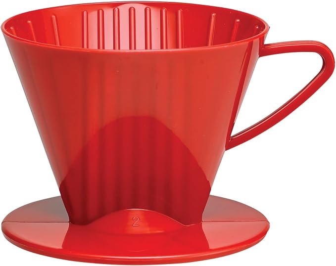 Fino Pour-Over Coffee Brewing Filter Cone, Number 2-Size, Brews 2 to 6-Cups by Fino