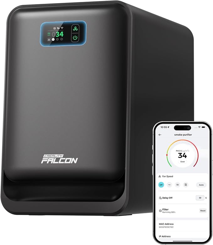 Creality Falcon AP1 Smart Smoke Purifier, 360° Full-circle Purification by Creality