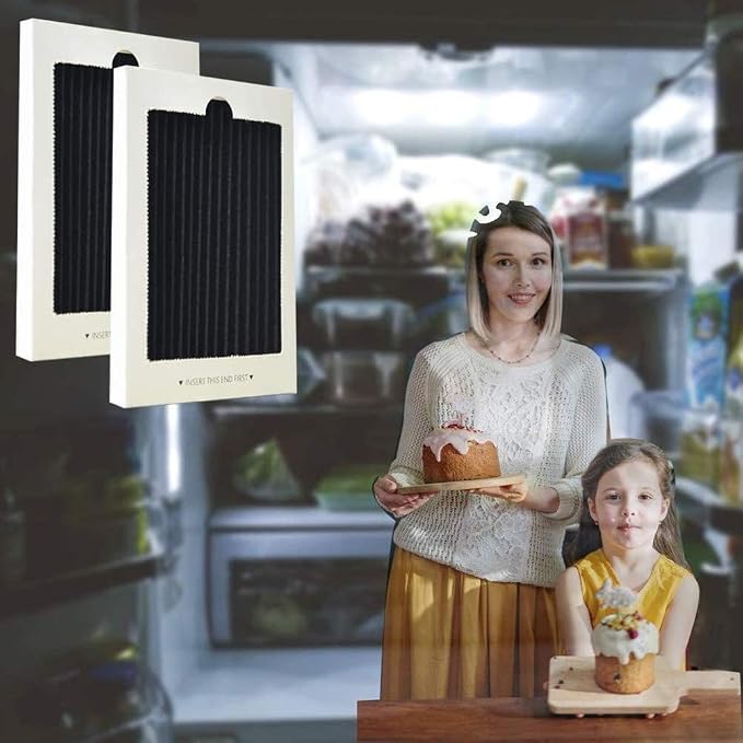 4 Pack Refrigerator Air Filter Replacement Carbon Activated Air Filter - Image 5