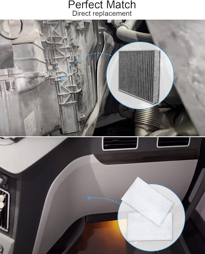 Cabin Air Filter Bunk Recirc Filter Kit Fit - Image 5