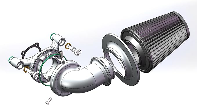 Big Sucker cone Air filter intake by ForHarleyAccessories