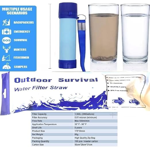 Galaxy Personal Portable Water Filter Straw Filtration Purifier - Image 4