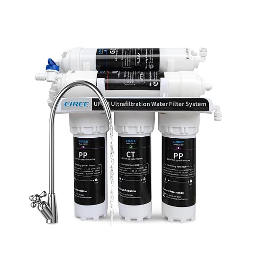 Eiree UF33 6 Stages Ultra Filtration Under Sink Water Filter System Under by Eiree