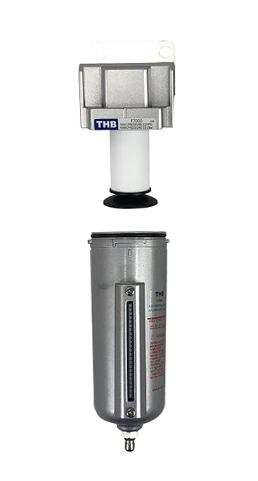 3/4" NPT Industrial Particulate Filter, Removes Water, Debris from Compressed - Image 4