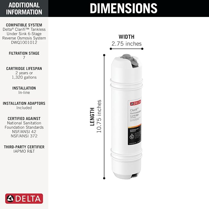 Delta Faucet Clarifi Remineralization Cartridge - Image 3