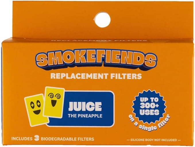 3 Pack Replacement Filters | Discreet HEPA & Carbon Filtration | Biodegradable by SMOKEFIENDS
