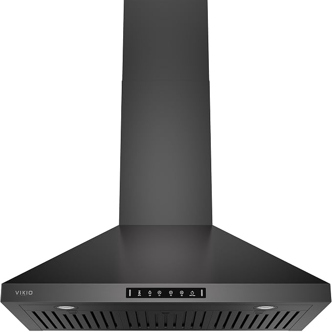 Wall Mount 36 Inch Range Hood 900 CFM, Ductless/Ducted Convertible, 3-speed by VIKIOHOME
