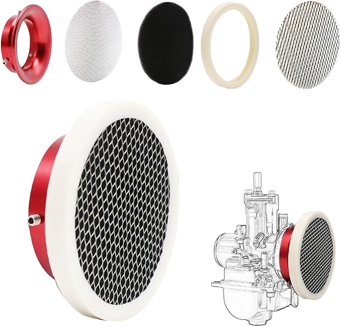 Carburetor Velocity Stack Air Filter Cleaner 55mm Modified Alloy by ZSDTRP