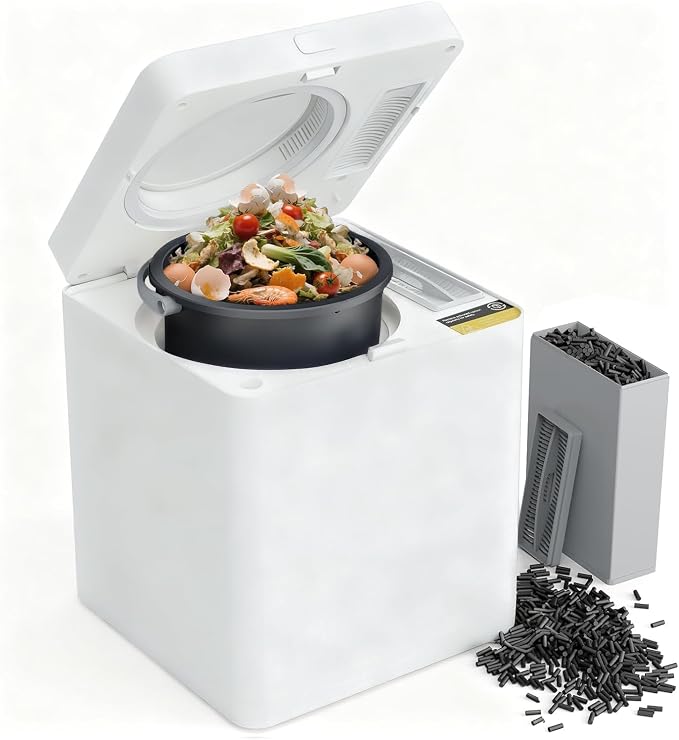 TOPZEE Electric Compost Bin for Kitchen - 3L Countertop Composter by TOPZEE