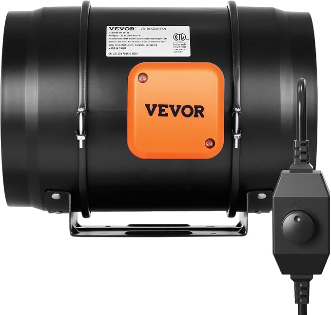 VEVOR Inline Duct Fan, 8-Inch 750 CFM - Image 9