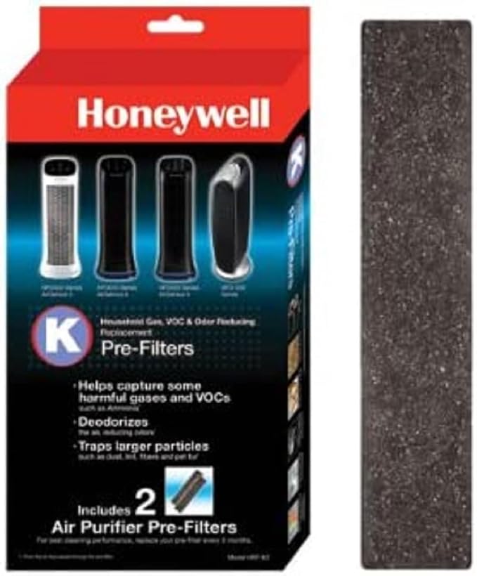 Honeywell HRF-K2 Household Odor & Gas Reducing Pre-filter by HoneywellAirComfort
