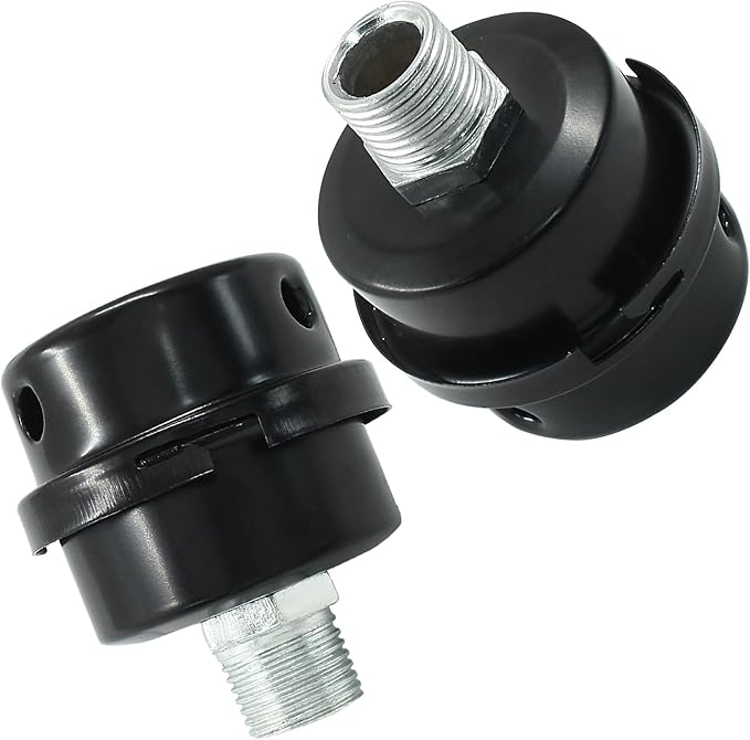 Hordion 2 Pack Air Compressor Silencer, 1/2" Thread Air Compressor Intake - Image 3
