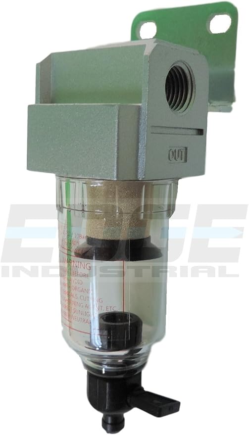 COMPRESSED AIR IN-LINE MINI PARTICULATE FILTER / WATER TRAP, 1/4" NPT, 5 MICRON - Image 2