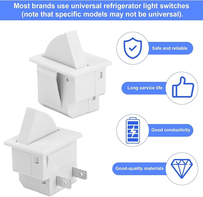 2pcs Refrigerator Door Light Switches, Refrigerator Parts Replacement - Image 3