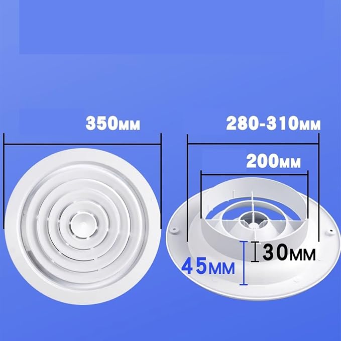 High-Efficiency and Energy-Saving ABS Exhaust System, Circular Air Outlet - Image 2
