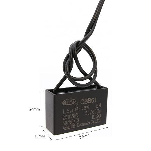 CBB61 Capacitor 1.5uf 250V AC Ceiling Fan 2 Wire 50/60Hz - Image 2