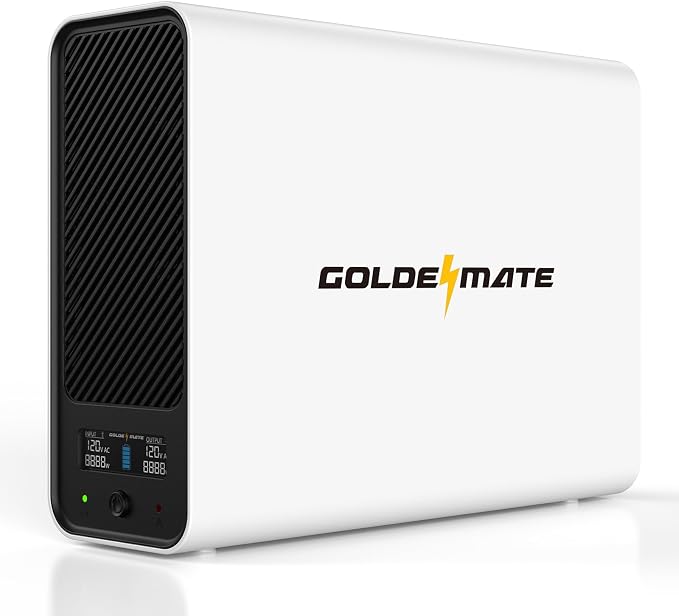 GOLDENMATE 1000VA/800W Lithium UPS Battery Backup and Surge Protector, Backup by GOLDENMATE