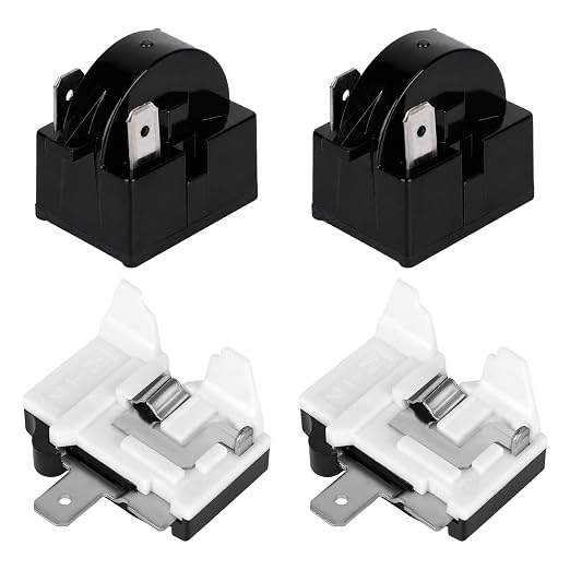 Gosknor 2pcs QP2-4.7 4.7 Ohm Refrigerator Starter Relay & 2pcs 6750C-0005P by Unknown