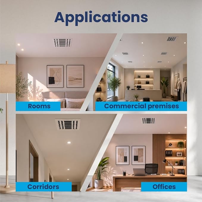 26x6 Aluminum 3-Way Air Vent Cover Wall or Ceiling HVAC Register Multi-Shutter - Image 5