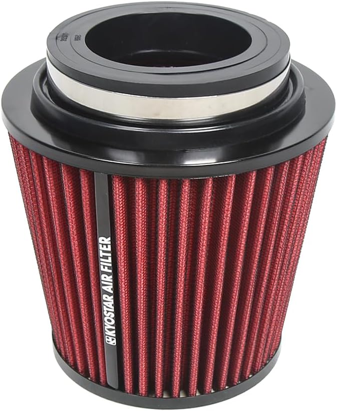 KYOSTAR Universal 3/3.5/4" High-Flow Air Filter, Reusable Cone Cold Air Intake - Image 6