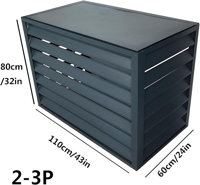Multifunctional Aluminum Shutter Privacy Fence, Mini Split Cover - Image 2