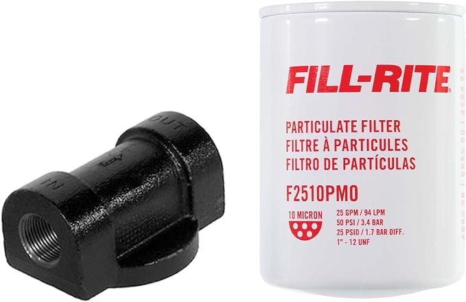 Fill-Rite 1200KTF7025 10 Micron 25 GPM Particulate Pony Fuel Filter w/Filter by Fill-Rite
