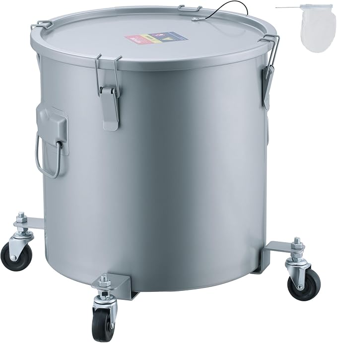 VEVOR Fryer Grease Bucket, 8 Gal Oil Disposal Caddy by VEVOR