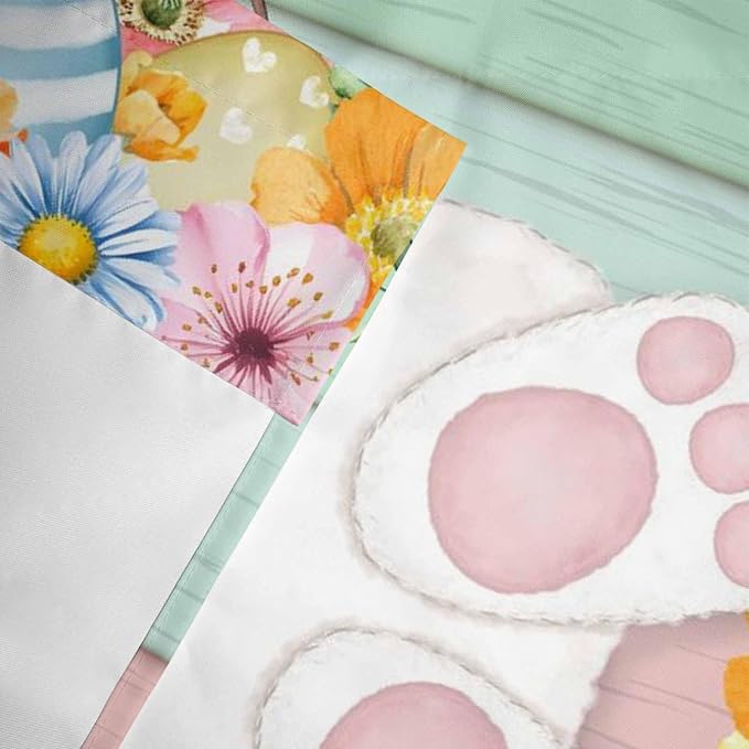 Easter Curtain Valances for Windows, Kitchen Valance Window Treatment, Spring - Image 6