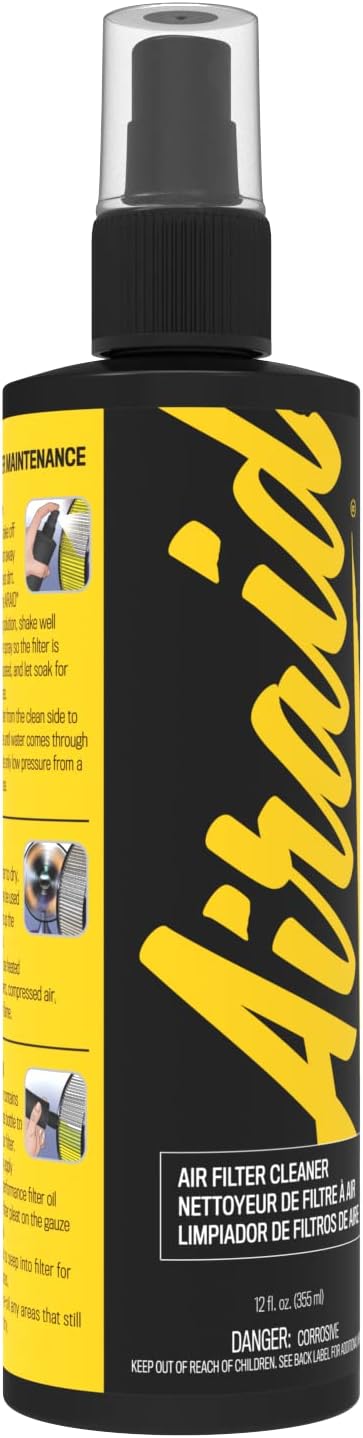 AIRAID Air Filter Cleaning Kit, 12 oz pump bottle cleaner and 8 oz squeeze - Image 2