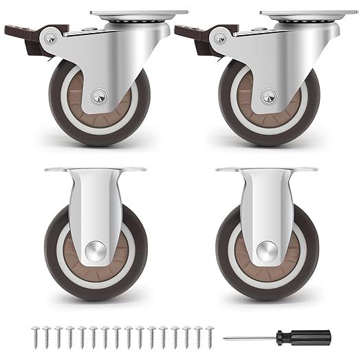 Caster Wheels 2 Inch by Humagineer