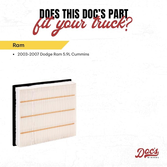 Doc's Diesel Engine Air Filter DPA5512 | Compatible - Image 3