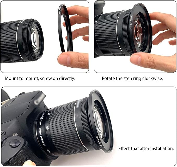 95 to 86mm Metal Step Rings/ 95mm to 86mm Step Down Ring Filter Ring Adapter - Image 9