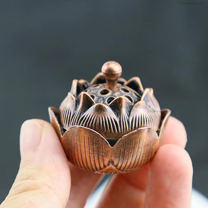 3 PCS Vintage Lotus Incense Holder - Image 4