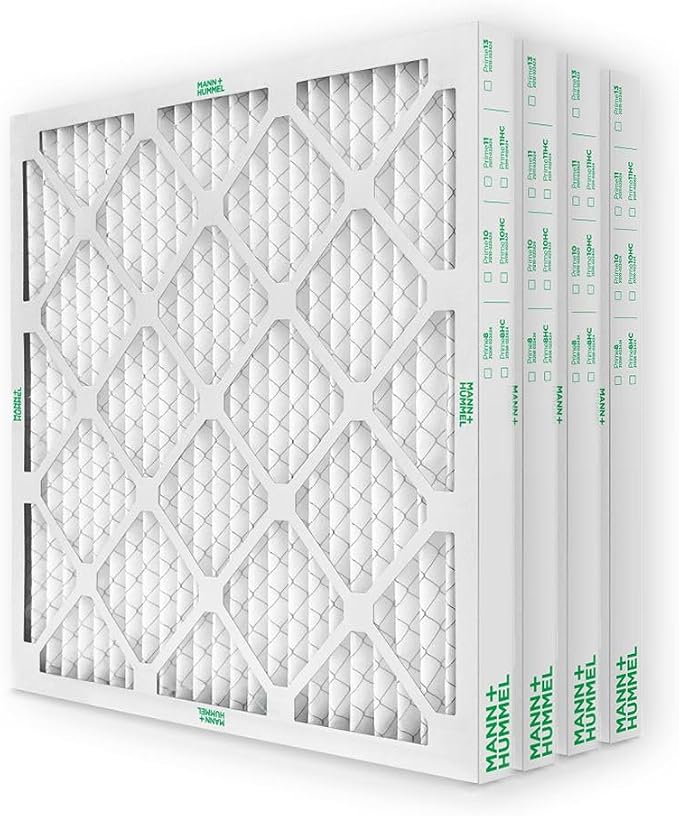 Mann+Hummel 20x24x2 MERV 8 Pleated HVAC AC Furnace Air Filters. 4 Pack. by MannHummel