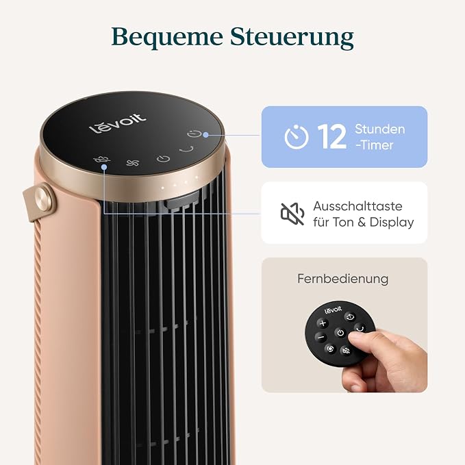 LEVOIT Tower Fan for Bedroom, 20dB Quiet Desk Fan - Image 8