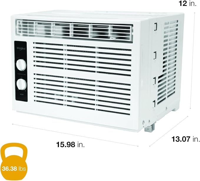 Whirlpool 5, 000 BTU 115V Window Air Conditioner & Dehumidifier - Image 4