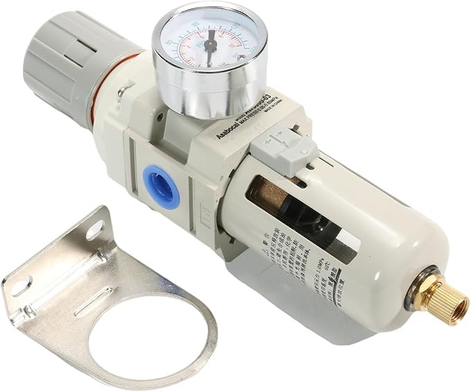 3/8" NPT Air Filter Pressure Regulator Combo Piggyback, Air Compressor Filter - Image 5