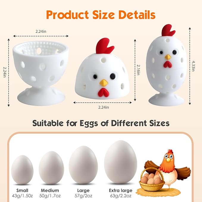 Egg Brush Cleaner, Egg Cleaner Scrubber - Image 2