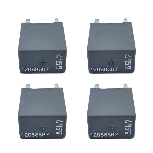 4 Pack GM Relay 12088567 GMC Multipurpose Ac Compressor Clutch Relay by Rainco