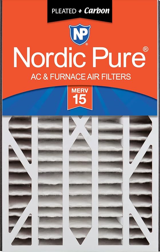 Nordic Pure 16x25x3 MERV 15 Plus Carbon Trion Air Bear Cub Replacement Air by NordicPure
