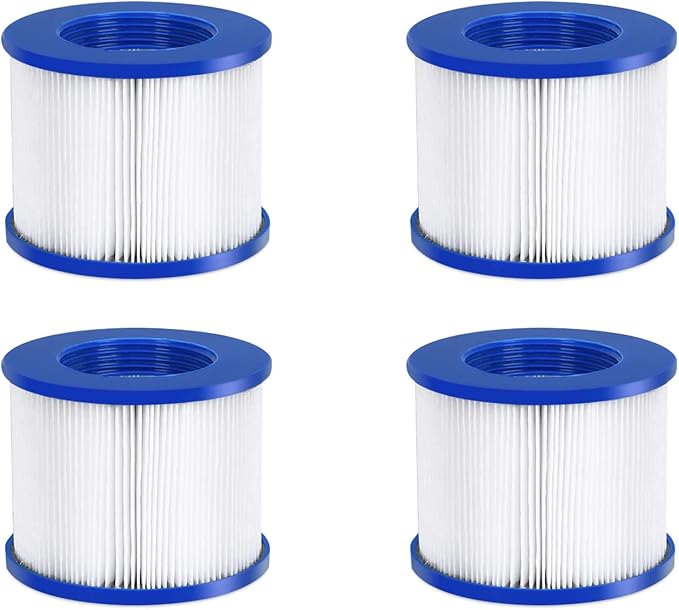 EDOSTORY Hot Tub Filter Replacement Cartridges, Fold White Filter Paper by EDOSTORY