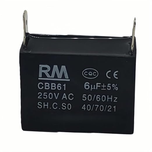 C61-P2 E237947 Capacitor 6uF 250VAC 50/60Hz 10000AFC C22.2NO.190 85℃ Fit by Unknown