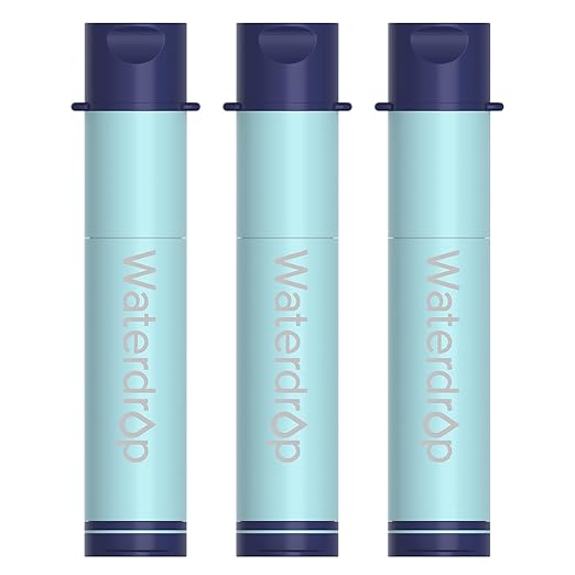 Waterdrop Gravity Water Filter Straw, Camping Water Filtration System, Water by Waterdrop