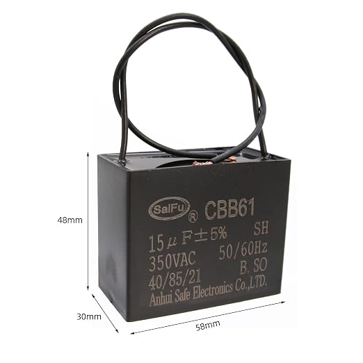 CBB61 Capacitor 15uf 350V AC Ceiling Fan 2 Wire 50/60Hz - Image 2