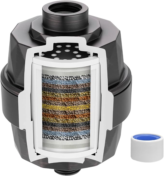Hibbent Shower Filter for Hard Water, High Output Shower Head Filter to Remove by Hibbent