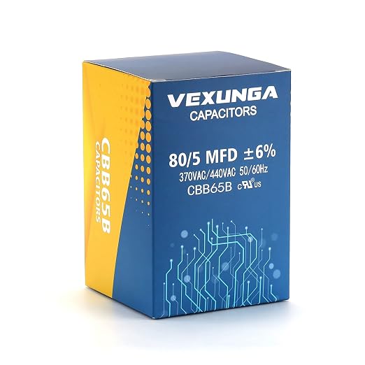 VEXUNGA 80/5 uF 80+5 MFD 370VAC or 440VAC Dual Run Start Round A/C Capacitor - Image 5