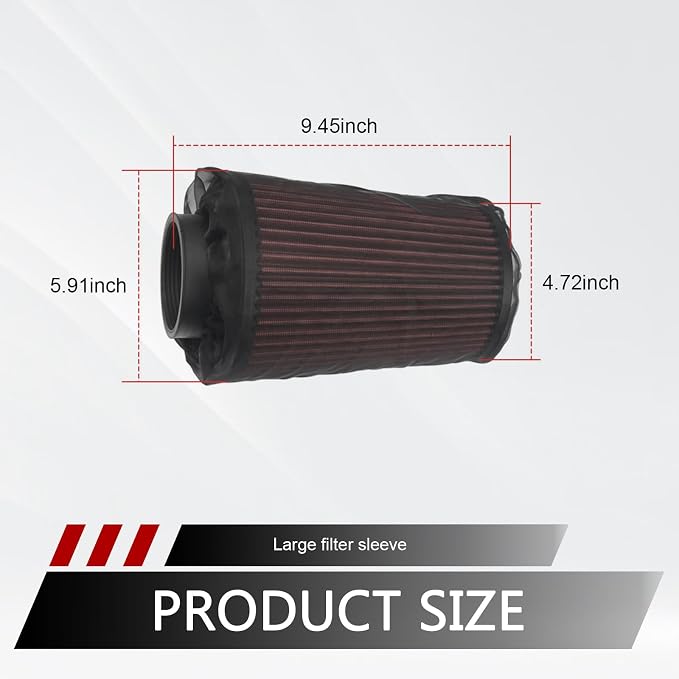 Car Cold Air Intake Filter Dustproof Cover, Universal Cone Protective Cover - Image 2